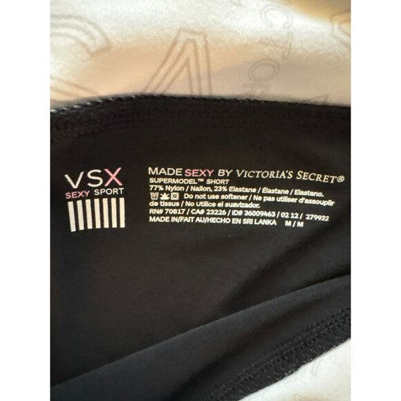 Victoria's Secret VSX Black Supermodel Shorts Size M - Picture 3 of 6